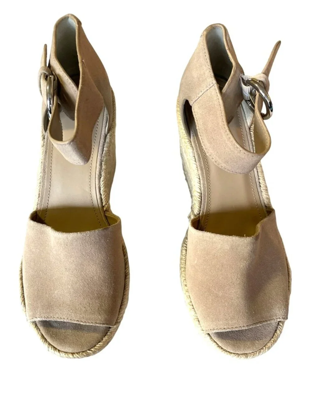 New Marc Fisher Alita Platform Espadrille Wedge Heel Sandal Shoes 9.5